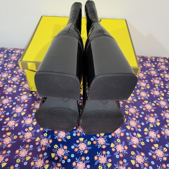 CIRCUS NY by SAM EDELMAN  CROC EMBOSSED ANKLE BOOTS NWOT - Picture 10 of 14